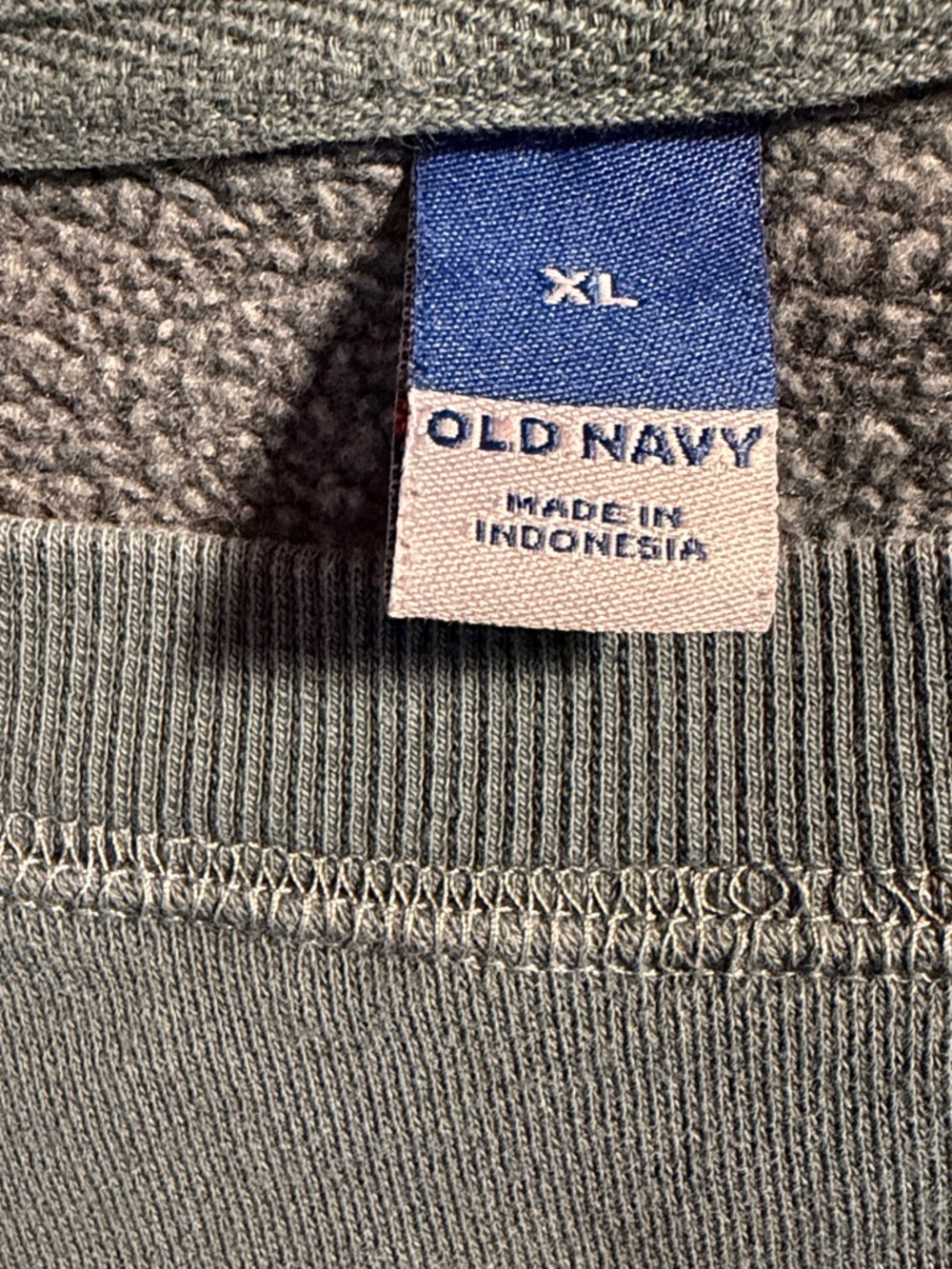 Oversized Crewneck Sweatshirt in Teal Blue by Old Navy - Picture 3 of 4